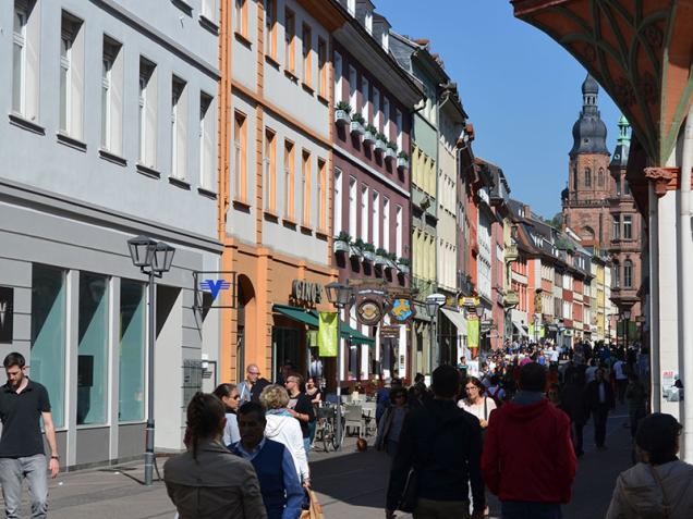 View of the pedestrian area (Photo: Stadt Heidelberg)