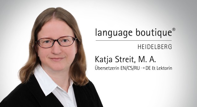 Englisch-Übersetzerin und Deutsch-Lektorin Katja Streit