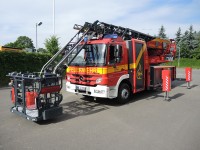 Abgesenkter Korbarm (Foto: Feuerwehr Heidelberg)