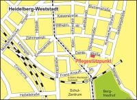 Karte mit Pflegestützpunkt (Quelle: Stadt Heidelberg)