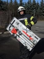 und zum Hydrant getragen werden (Foto: Feuerwehr Heidelberg)