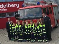 Die Betreuerinnen der Kindergruppe (Foto: Feuerwehr Heidelberg)