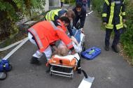 Erstversorgung durch Jugendrotkreuz (Foto: Feuerwehr Heidelberg)