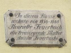Gedenktafel Henriette Feuerbach