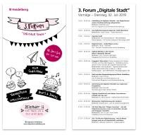 Programmflyer 3. Forum "Digitale Stadt"