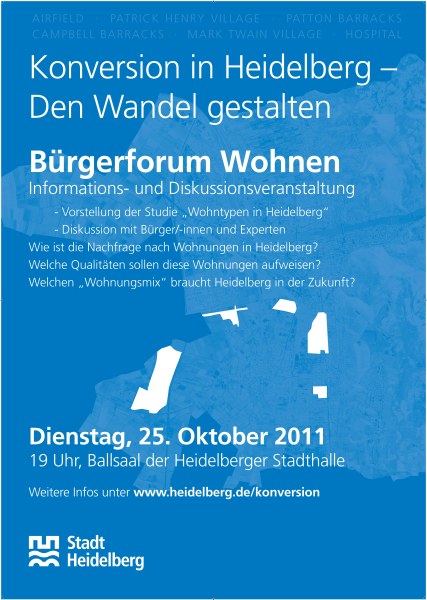Plakat 'Bürgerforum Wohnen'