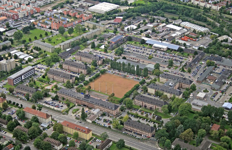 Luftbildaufnahme Campbell-Barracks (Foto: Sommer)