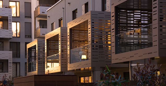 A residential complex in Heidelberg's neighbourhood Bahnstadt. (Photo: Diemer)