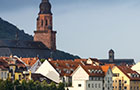 Rooftops in Heidelberg's Old Town and the Church of the Holy Spirit (Photo: Diemer)
