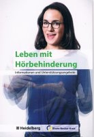 Titelbild der Broschüre "Leben mit Hörbehinderung"