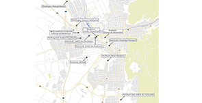 Übersichtskarte der geprüften Standorte (Karte: Peh & Schefczik)