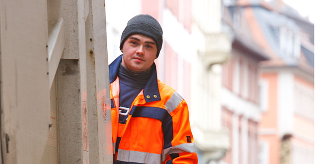 Mitarbeiter der Heidelberger Müllabfuhr (Foto: Cordes)