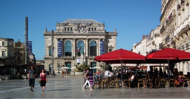Montpellier Oper am Place de la Comédie (Foto: Binder)