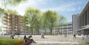 Das Landschaftsarchitekturbüro Bierbaum Aichele hat den ersten Preis beim Ideenwettbewerb Neugestaltung Bahnhofsvorplätze gewonnen. (Visualisierung: www.verticalroom.de)