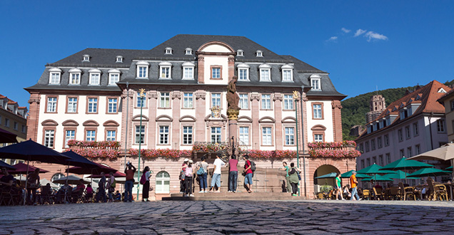 Vorderansicht des Heidelberger Rathauses
