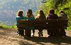 Enjoying the view of the castle (Photo: Hornung)