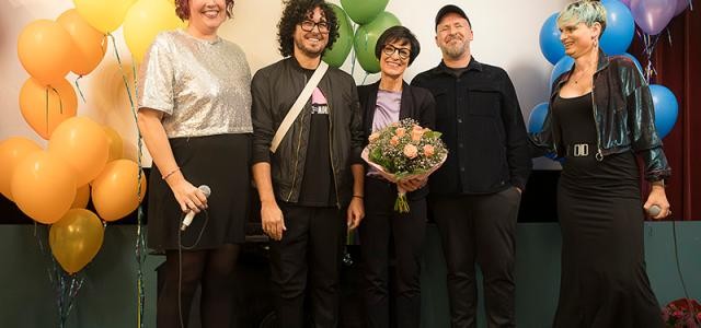 Gruppenfoto auf Bühne