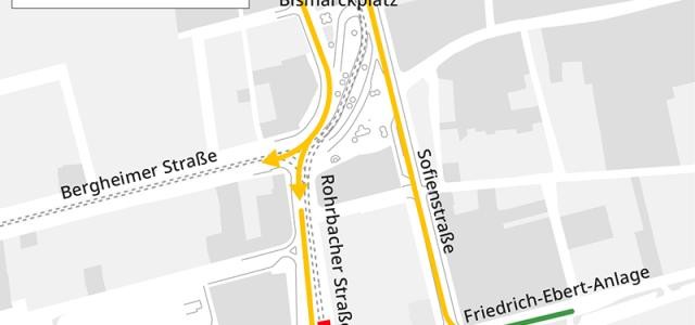 Grafik, die die oben genannten Umleitungen zeigt