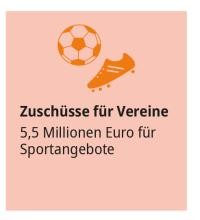 Zuschüsse für Vereine: 5,5 Millionen Euro für Sportangebote. (Grafik: Stadt Heidelberg) Zuschüsse für Vereine: 5,5 Millionen Euro für Sportangebote.
