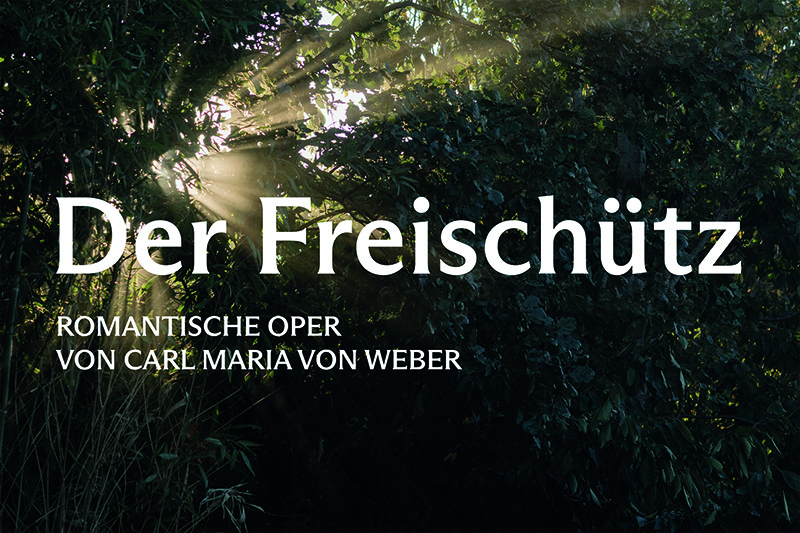 Plakat für die Oper "Der Freischütz"